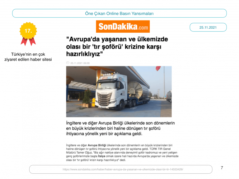 Türk Tır_Haftalık Yansıma Raporu_02.12.2021-07
